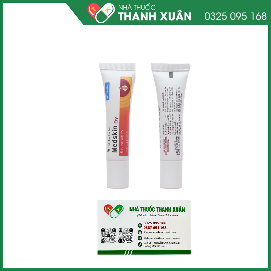 Gel trị mụn Medskin Ery điều trị mụn trứng cá